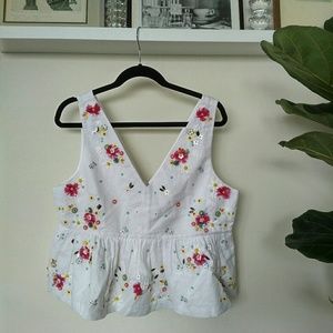 J.Crew Hand-Embellished Floral Tank - 14